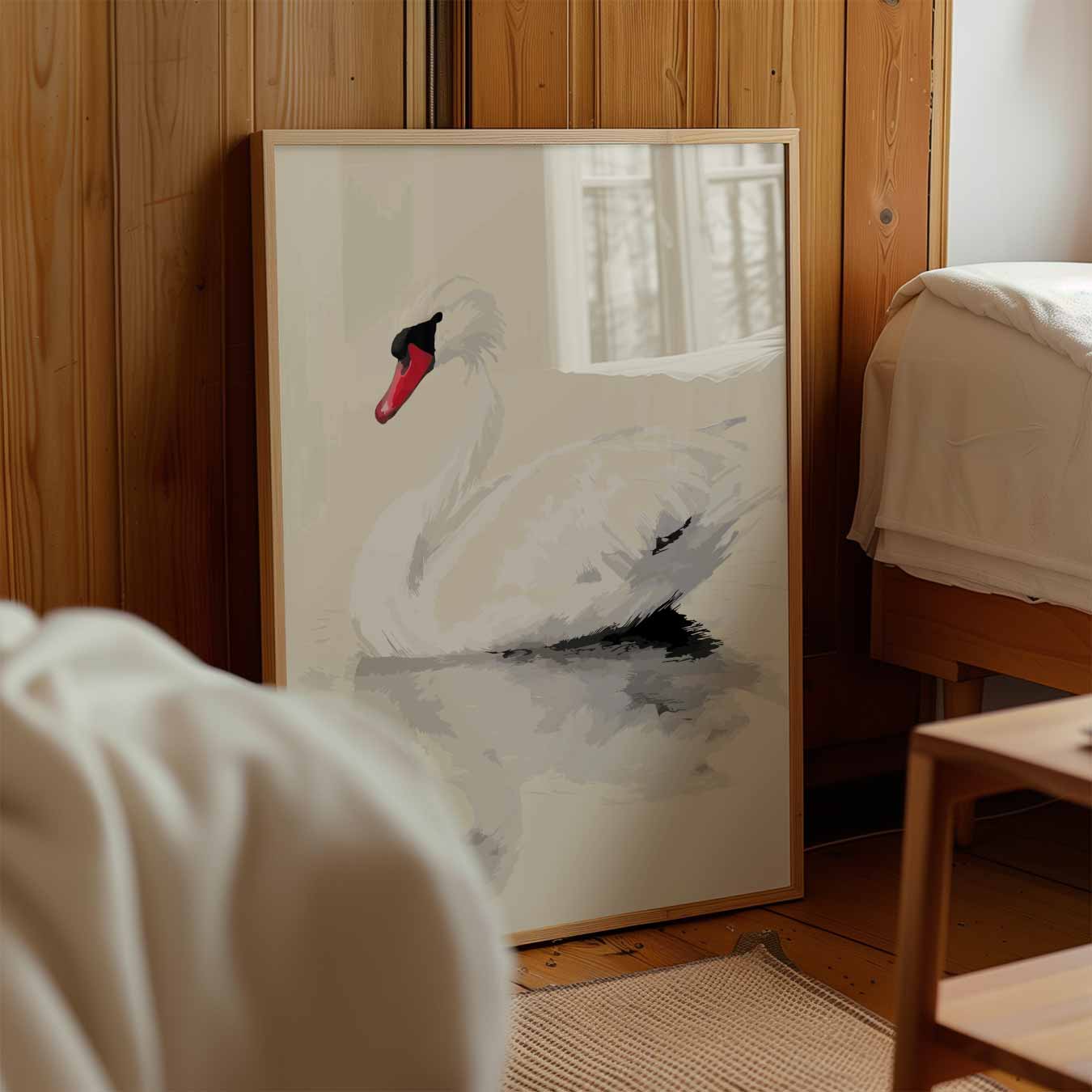 Elegante Zwaan Poster