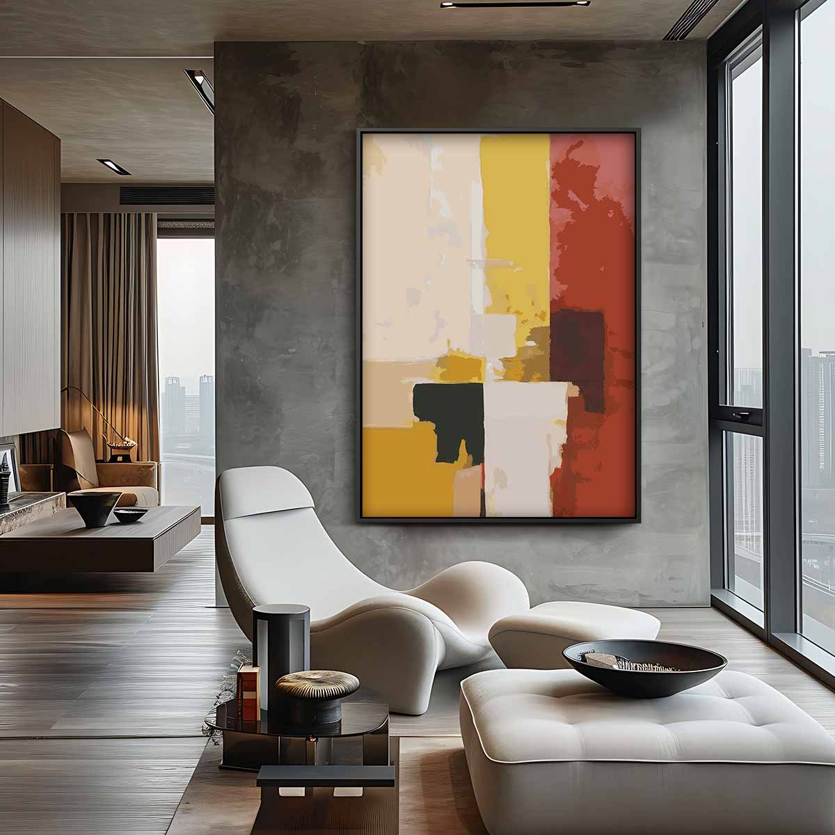 Warm Contrast Kunstwerk-canvas-dibond-plexiglas-wanddecoratie-WallArtistic