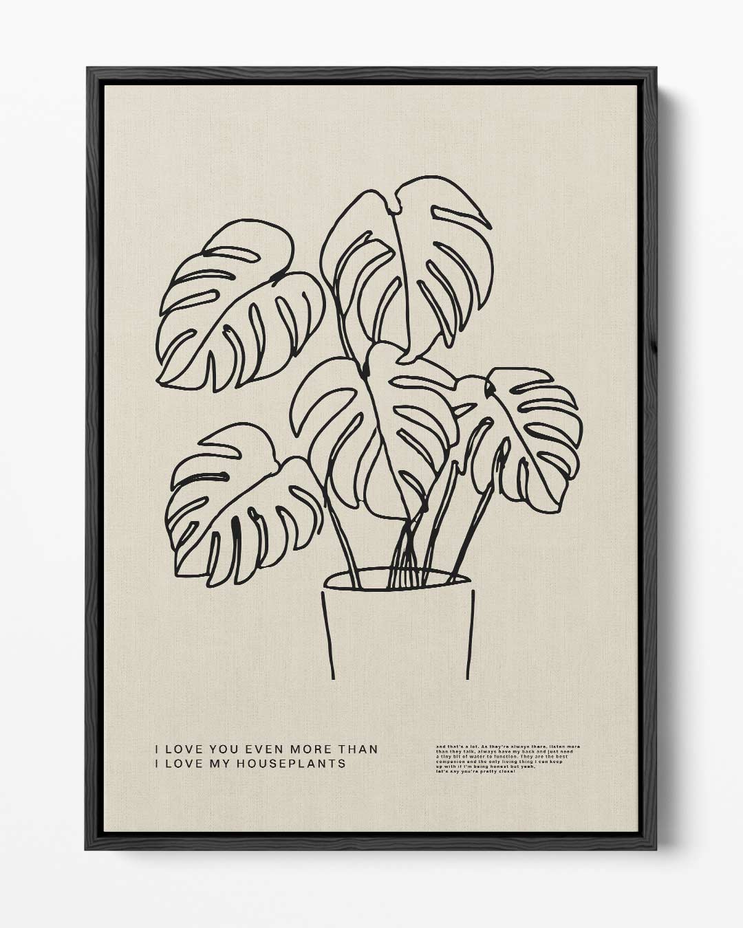 Liefde voor Kamerplanten Poster