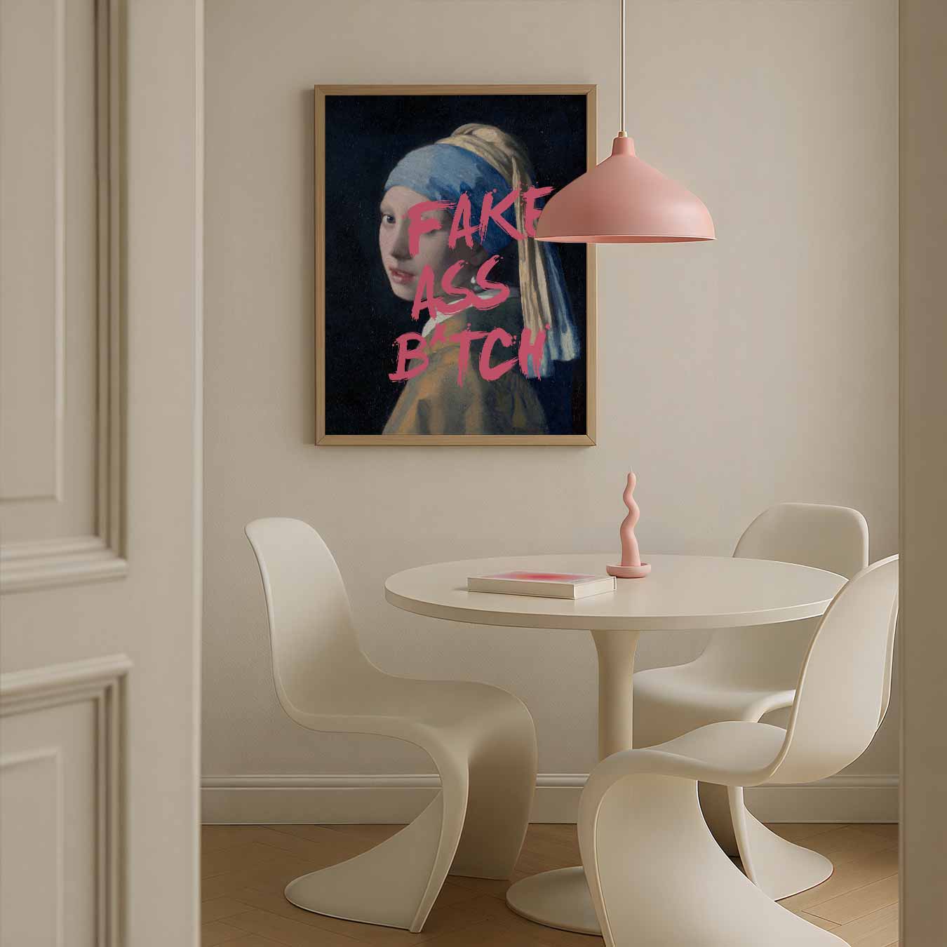 Stoere Meisje met de Parel Poster