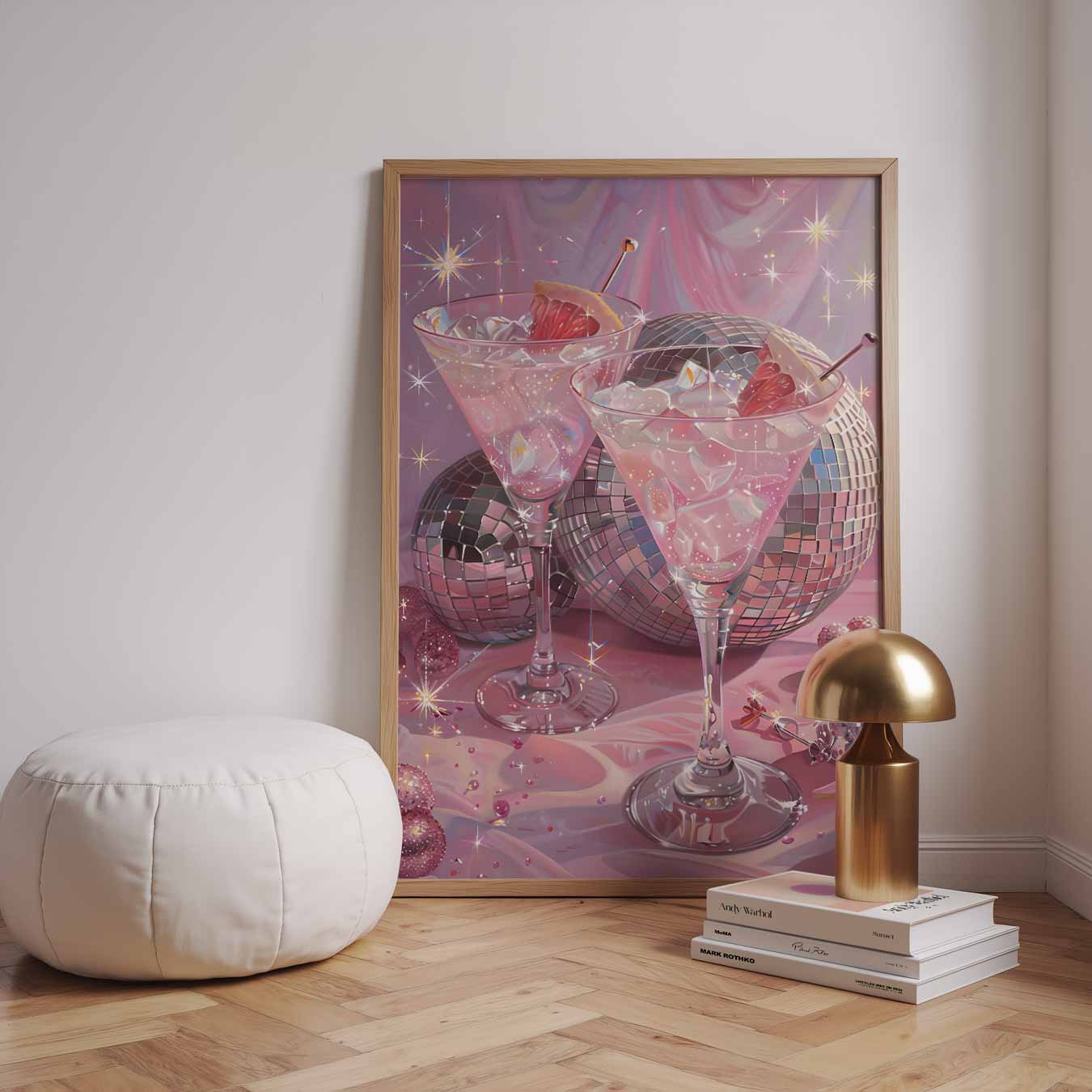 Sprankelende Glamour Cocktailposter