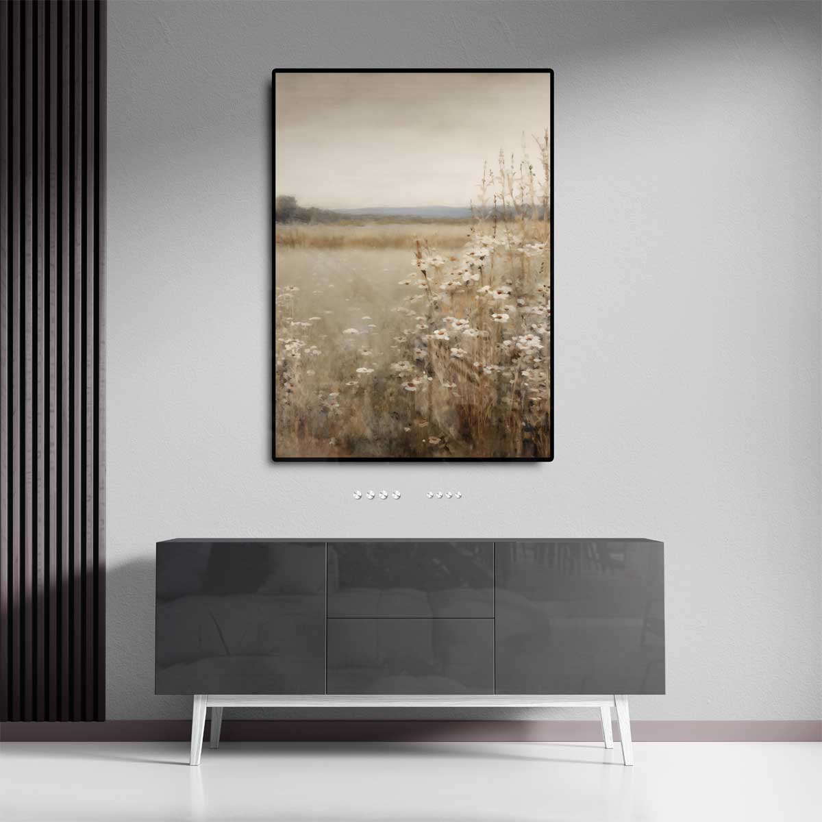 Zomersereniteit in de Weide Kunstwerk-canvas-dibond-plexiglas-wanddecoratie-WallArtistic