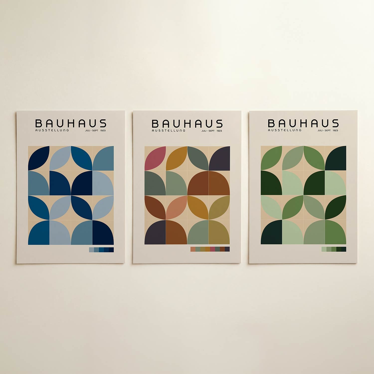 Vorm en kleurenspel Posterset