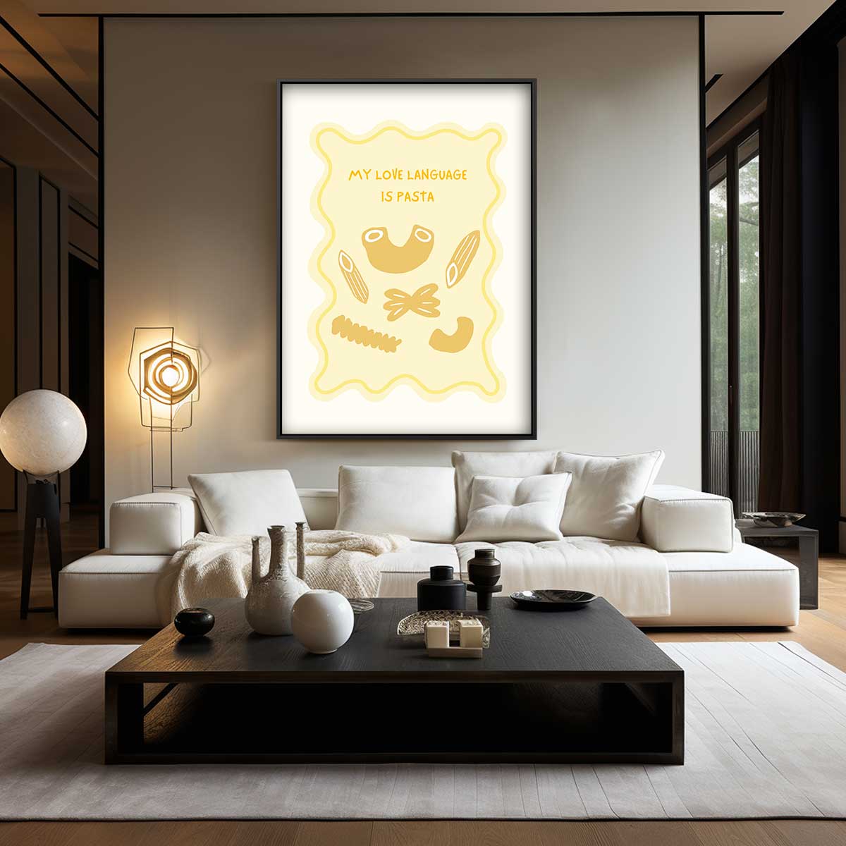 Pasta Liefde Poster Kunstwerk-canvas-dibond-plexiglas-wanddecoratie-WallArtistic