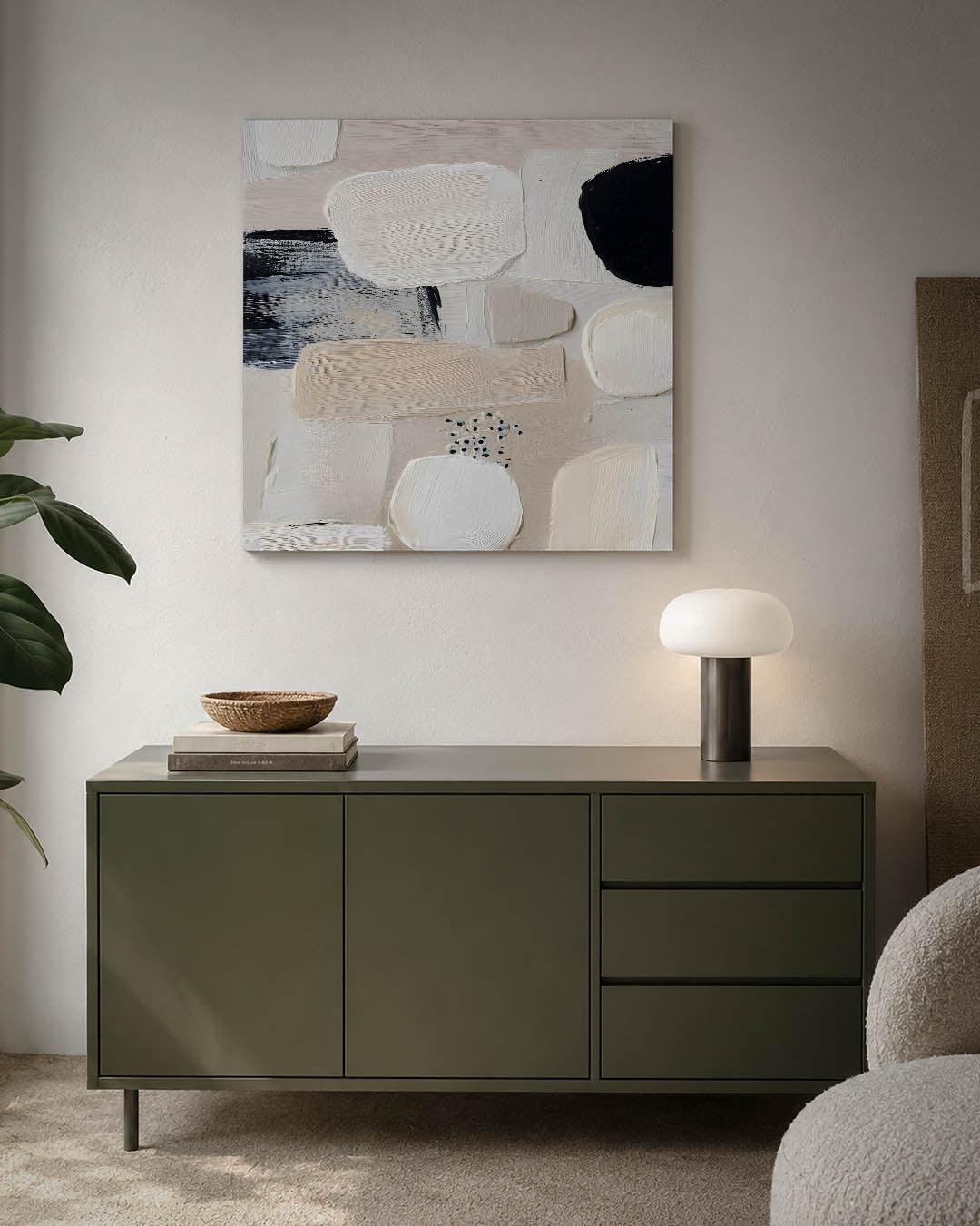 Organische vormen compositie Kunstwerk