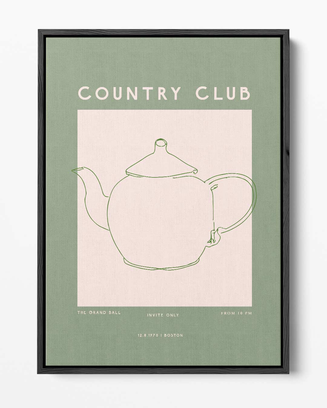 Minimalistische Theepot Poster