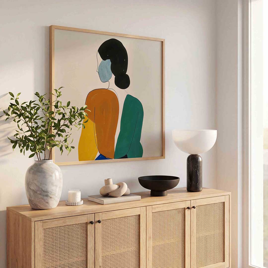 Abstracte figuur Poster