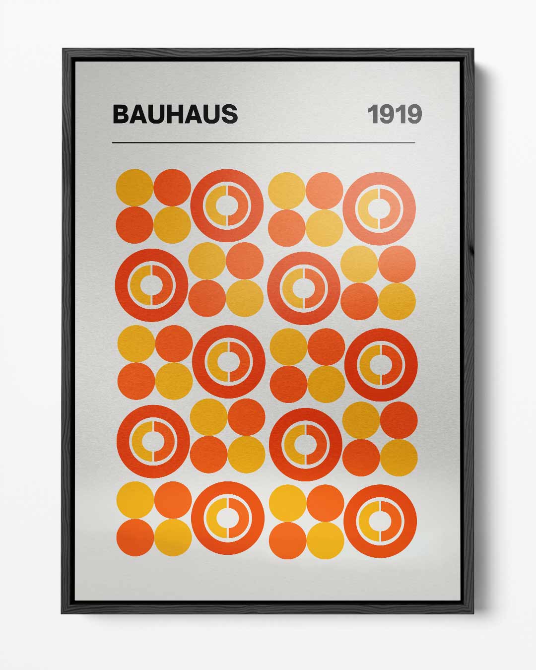 Bauhaus Geometrisch Cirkelpatroon Kunstwerk-canvas-dibond-plexiglas-wanddecoratie-WallArtistic