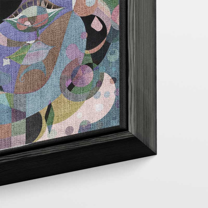 Kleurrijke Abstractie Kunstwerk-canvas-dibond-plexiglas-wanddecoratie-WallArtistic