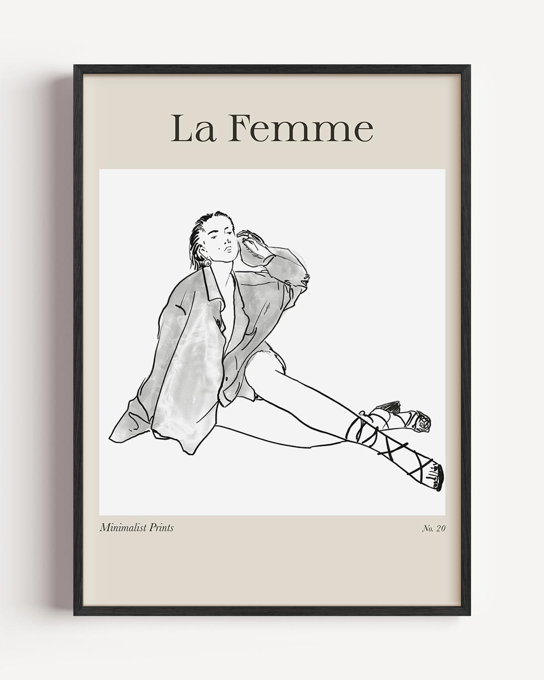 La Femme Minimalistische Poster-WallArtistic