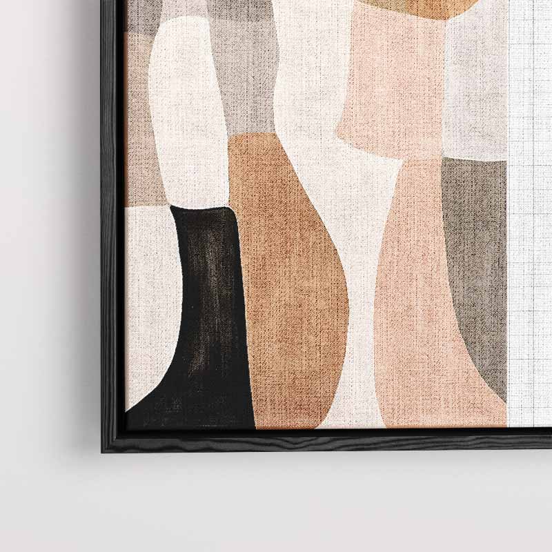 Aardse Abstractie Kunstwerk-canvas-dibond-plexiglas-wanddecoratie-WallArtistic