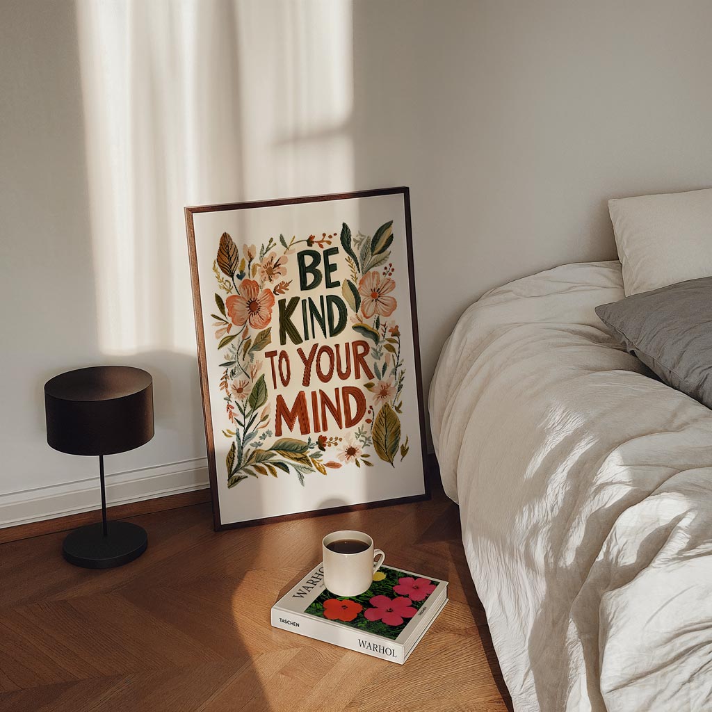 Bloemenposter met Inspirerende Tekst Poster