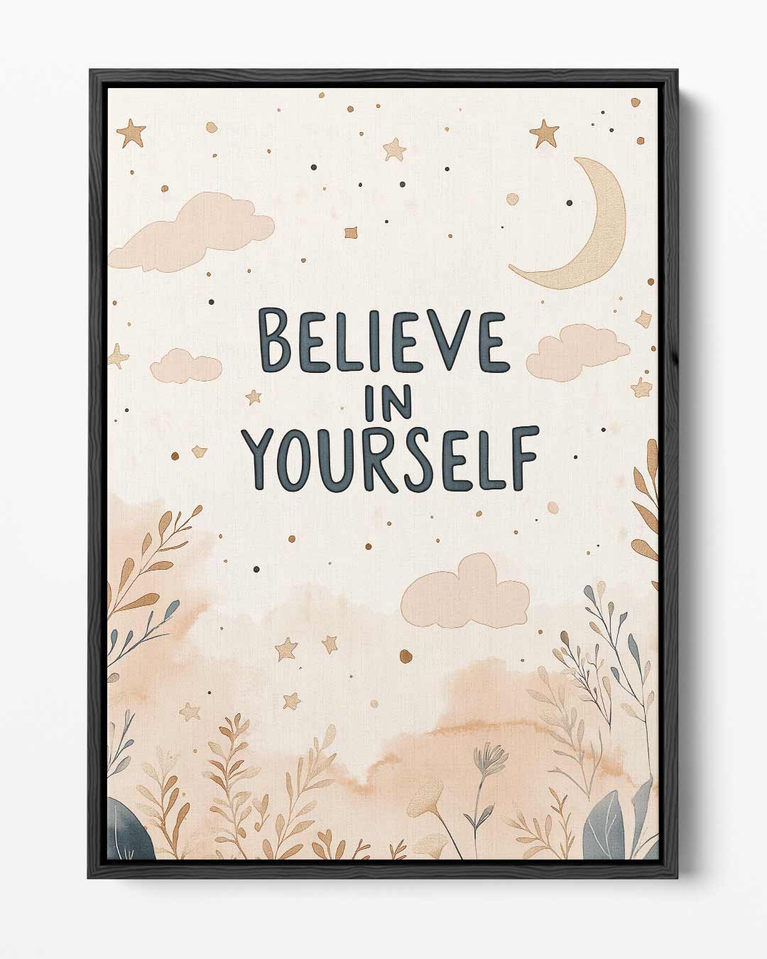Inspirerende Poster - Believe in Yourself Kunstwerk-canvas-dibond-plexiglas-wanddecoratie-WallArtistic