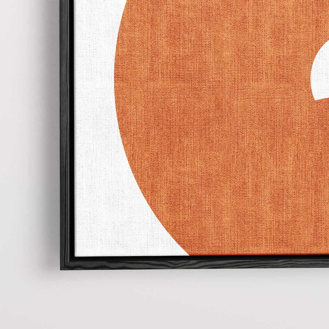 Golvend Oranjepatroon Kunstwerk-canvas-dibond-plexiglas-wanddecoratie-WallArtistic
