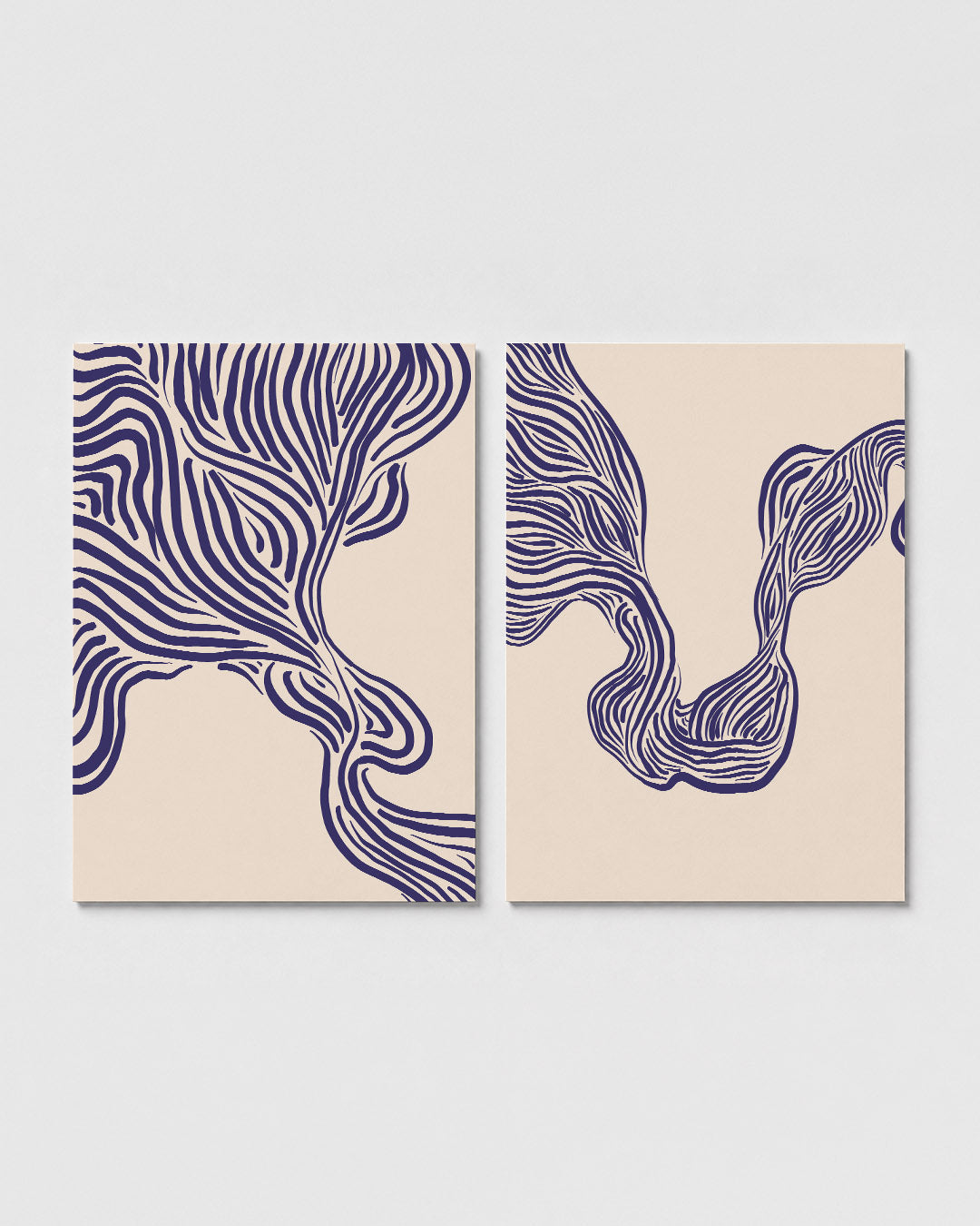 Golvende lijnenspel Posterset