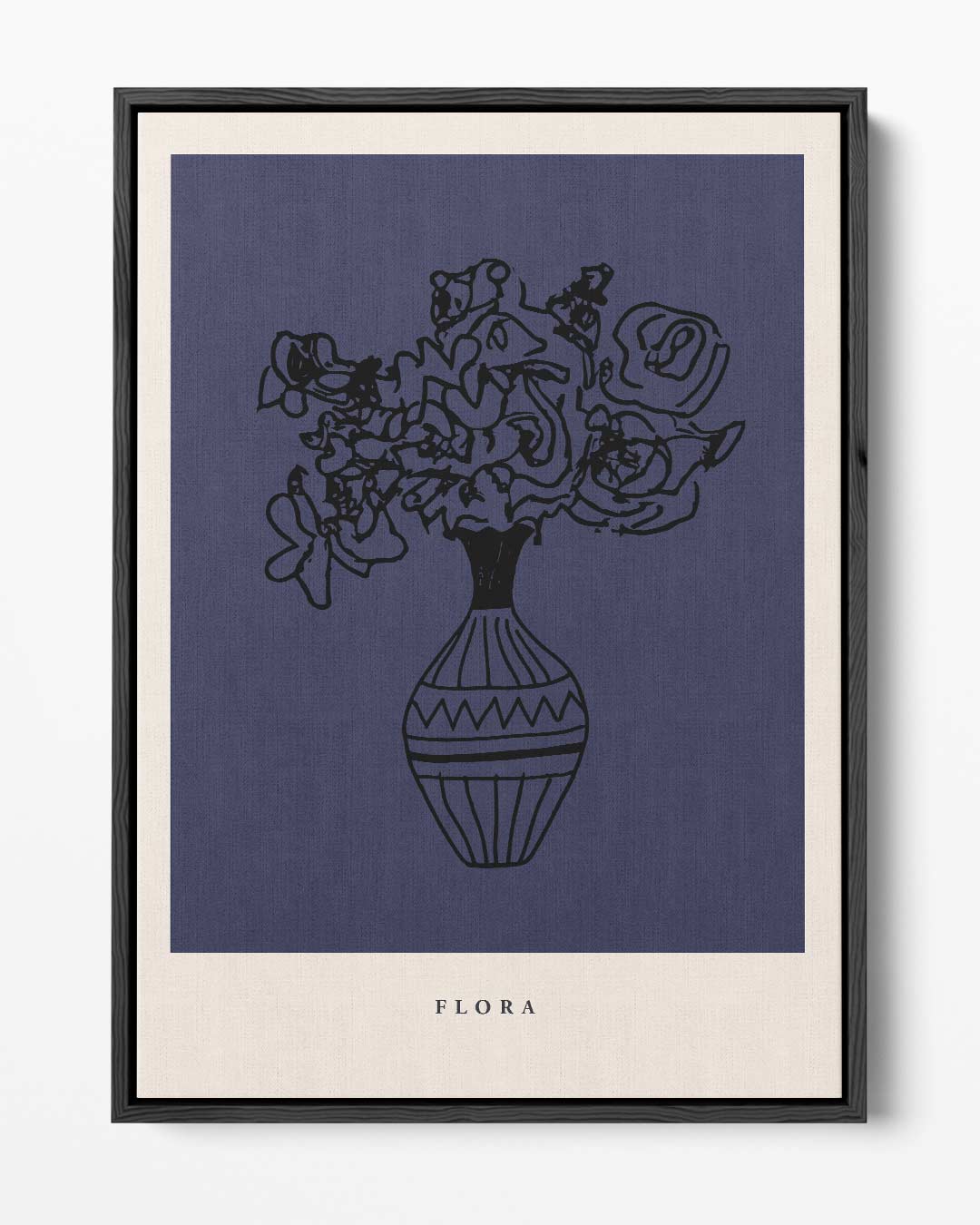 Abstracte Bloemenvaas Kunstposter