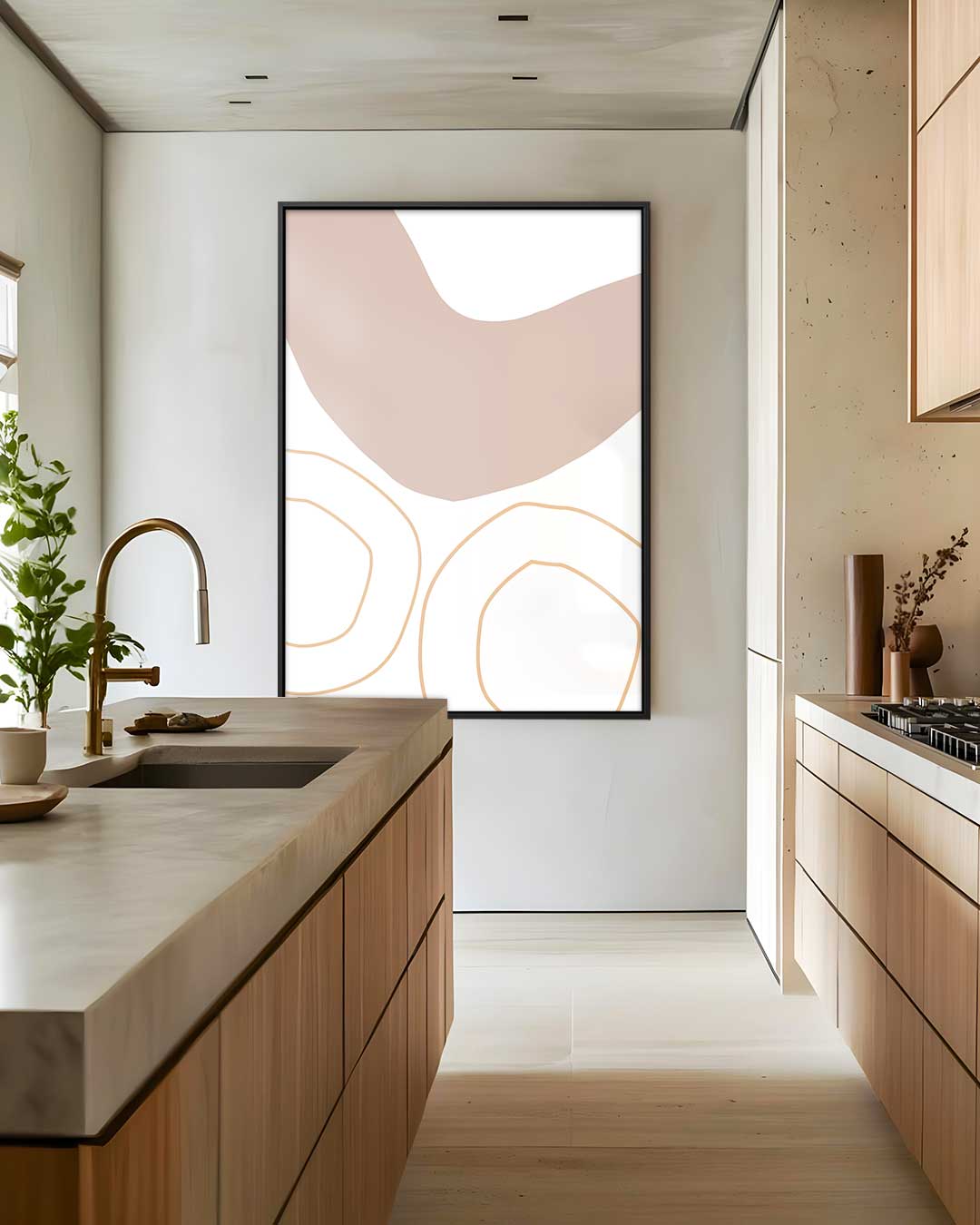 Organische Flow Wanddecoratie Kunstwerk-canvas-dibond-plexiglas-wanddecoratie-WallArtistic