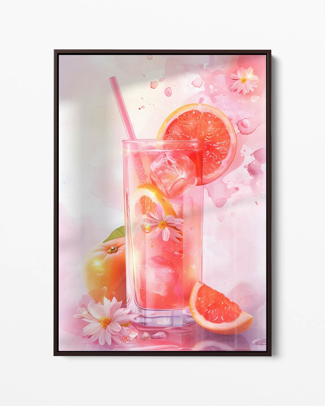 Zomerse Grapefruit Verfrissing Kunstwerk-canvas-dibond-plexiglas-wanddecoratie-WallArtistic