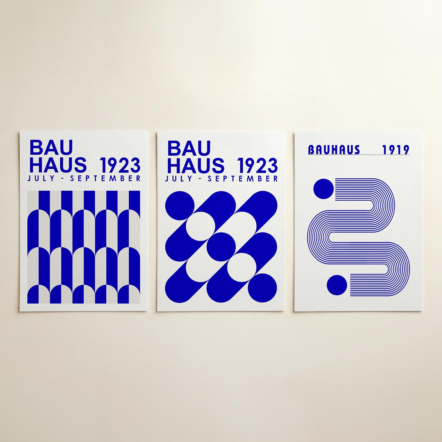 Kleurvlakken en lijnen Posterset