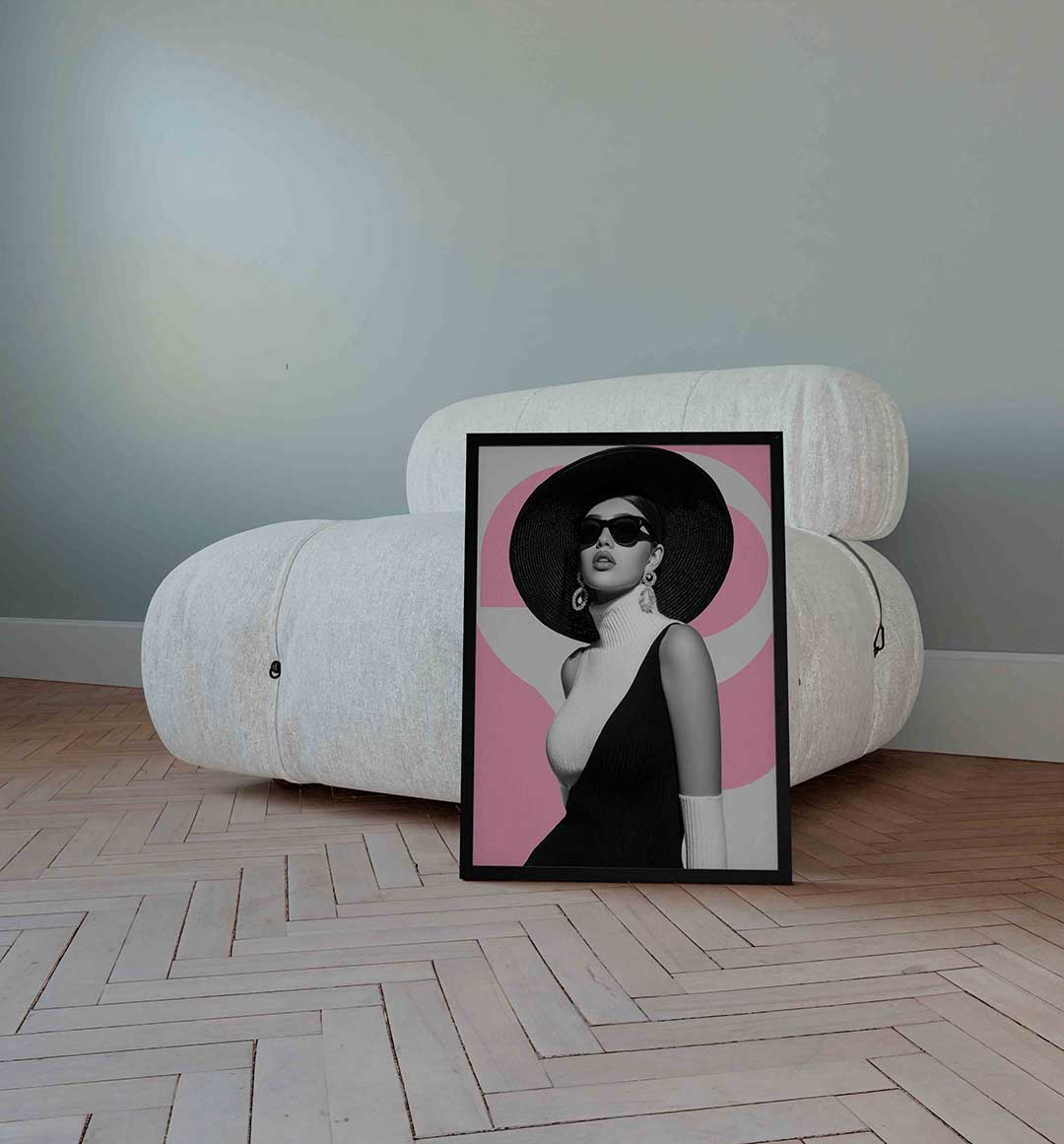 Vrouw met hoed Poster