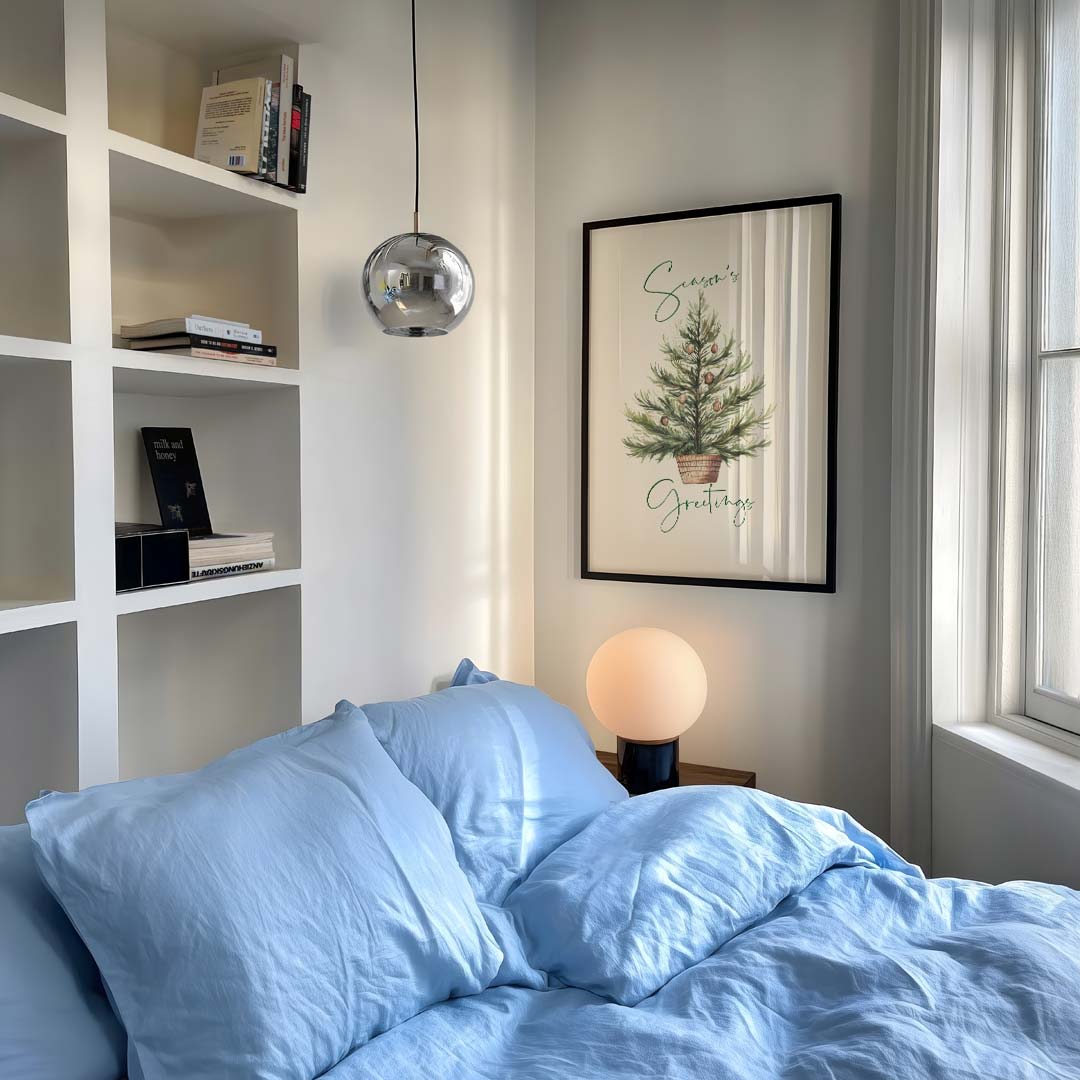 Kerstboom Seizoensgroeten Poster-WallArtistic
