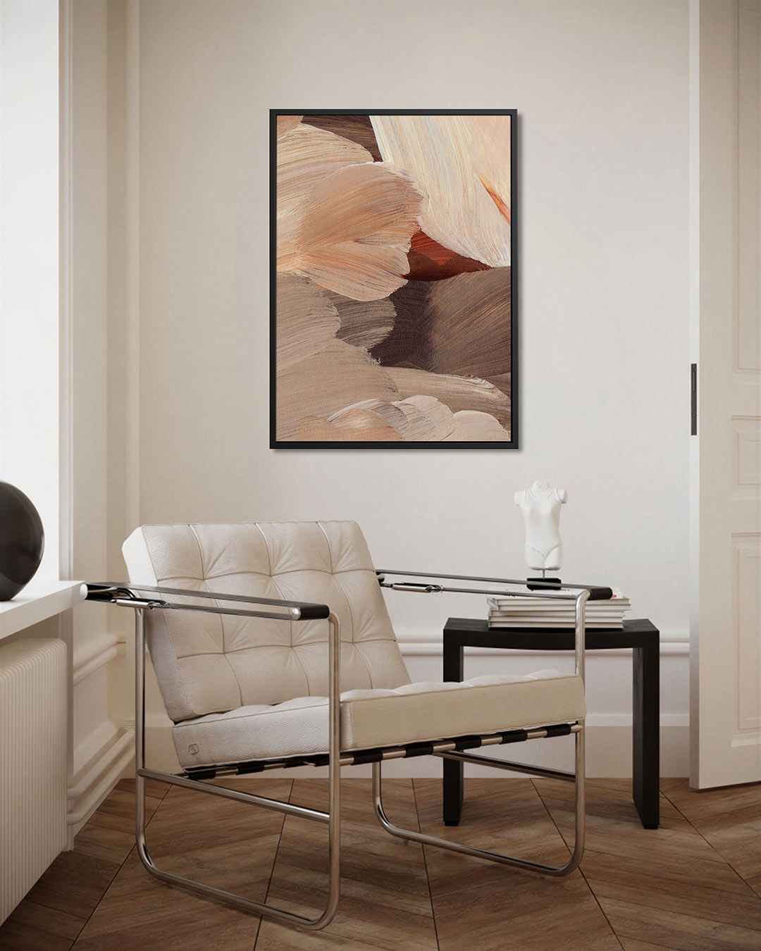 Organische borstelslagen Kunstwerk