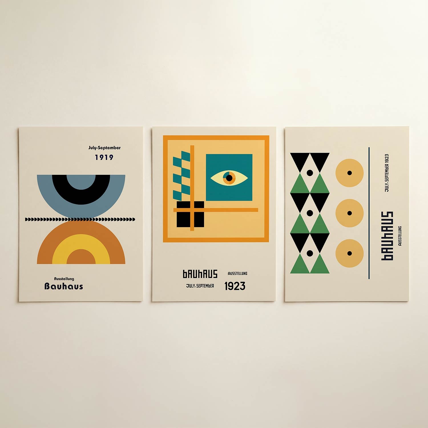 Vorm en kleurenspel Posterset