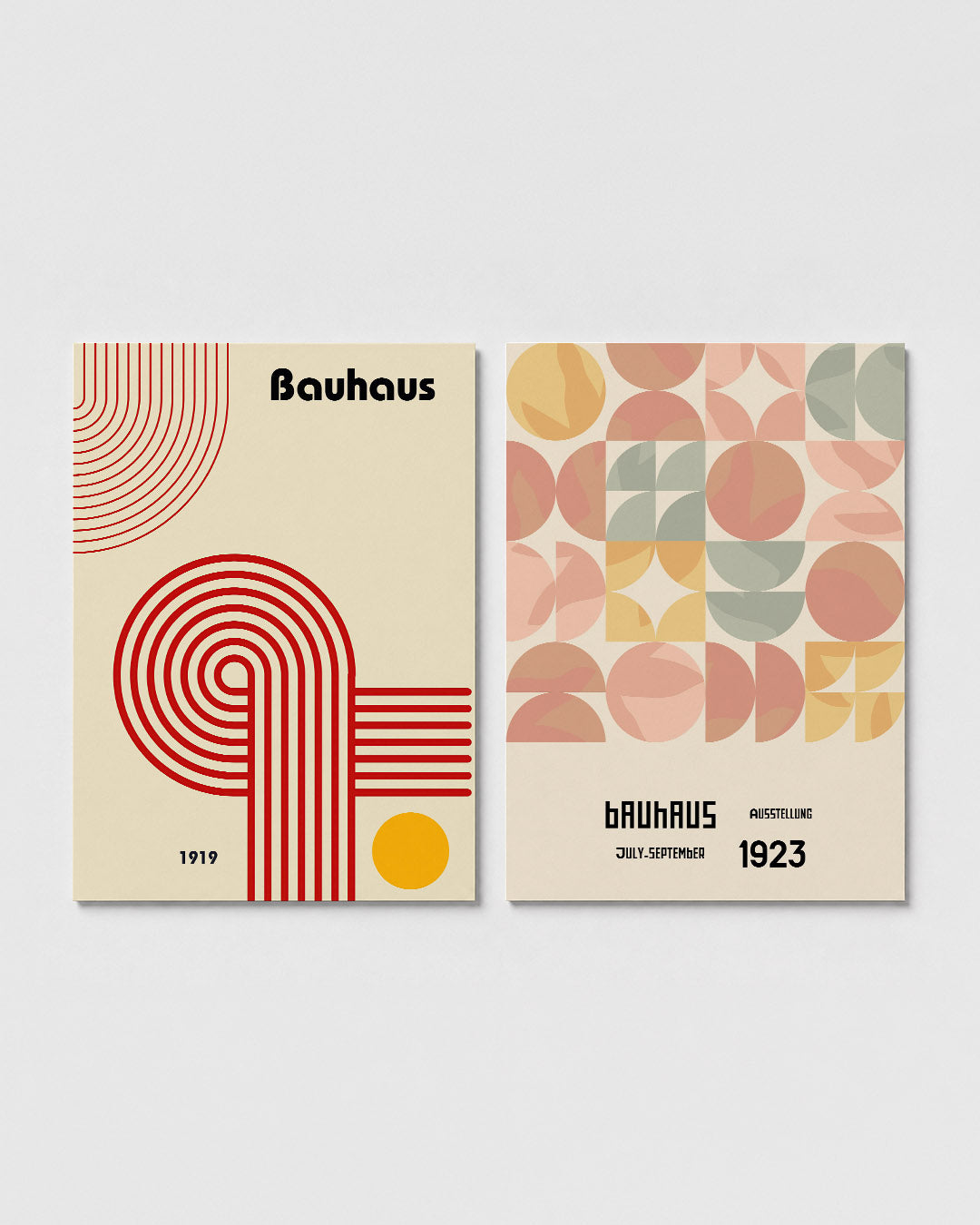 Lijnen en cirkel Posterset
