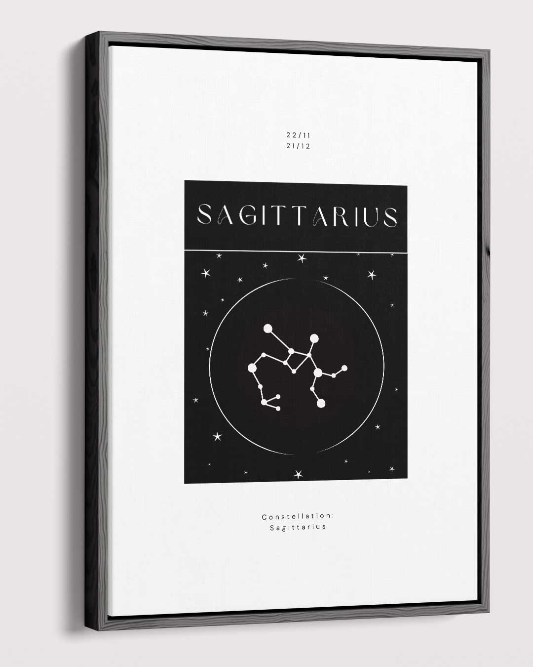 Sagittarius Sterrenbeeld Poster Kunstwerk-canvas-dibond-plexiglas-wanddecoratie-WallArtistic