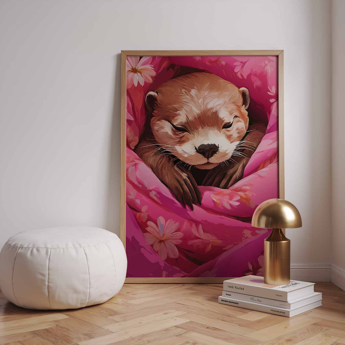 Schattige Onder-dekbed Otter Poster