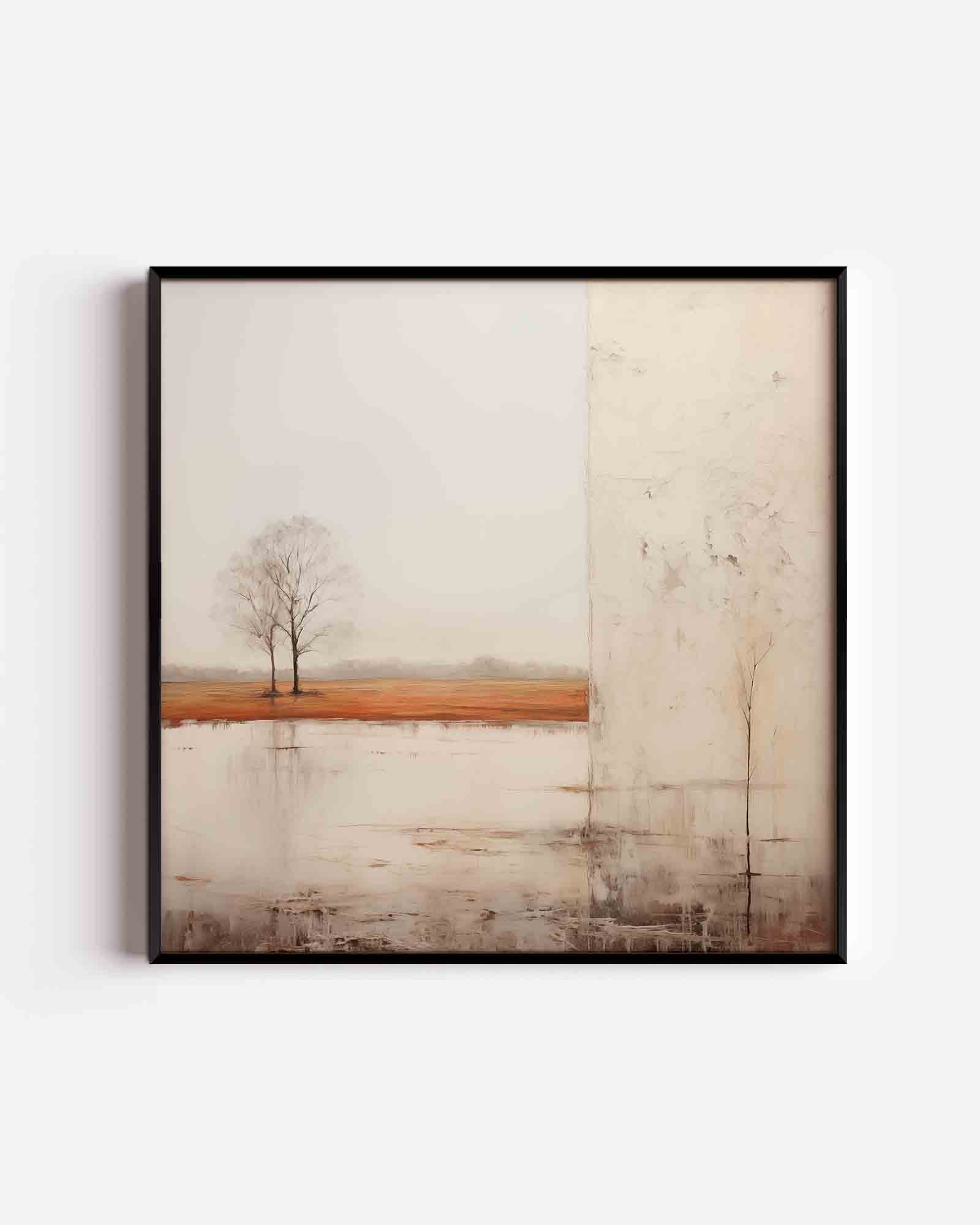 Landschap met bomen Poster