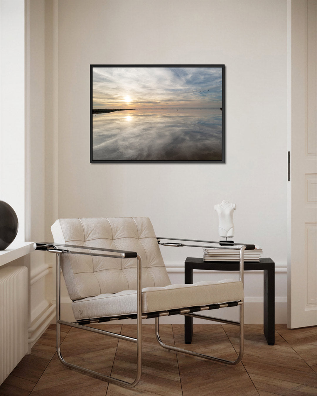 Rustige zonsondergang Kunstwerk