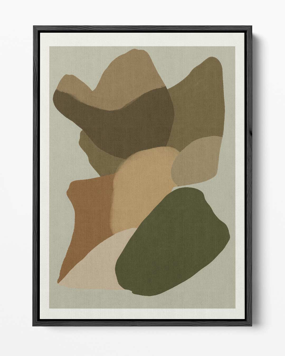 Abstracte Aardetinten Kunstwerk-canvas-dibond-plexiglas-wanddecoratie-WallArtistic