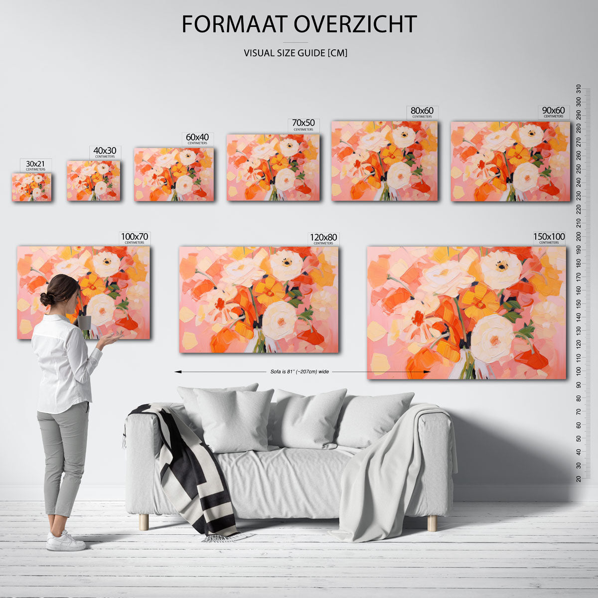 Bloemen in vaas Poster