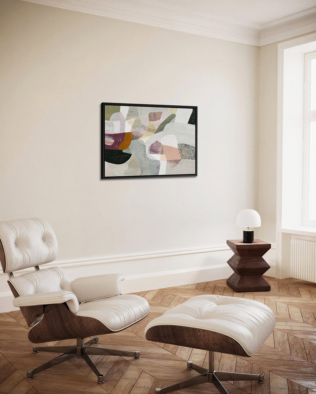 Organische vormen compositie Kunstwerk