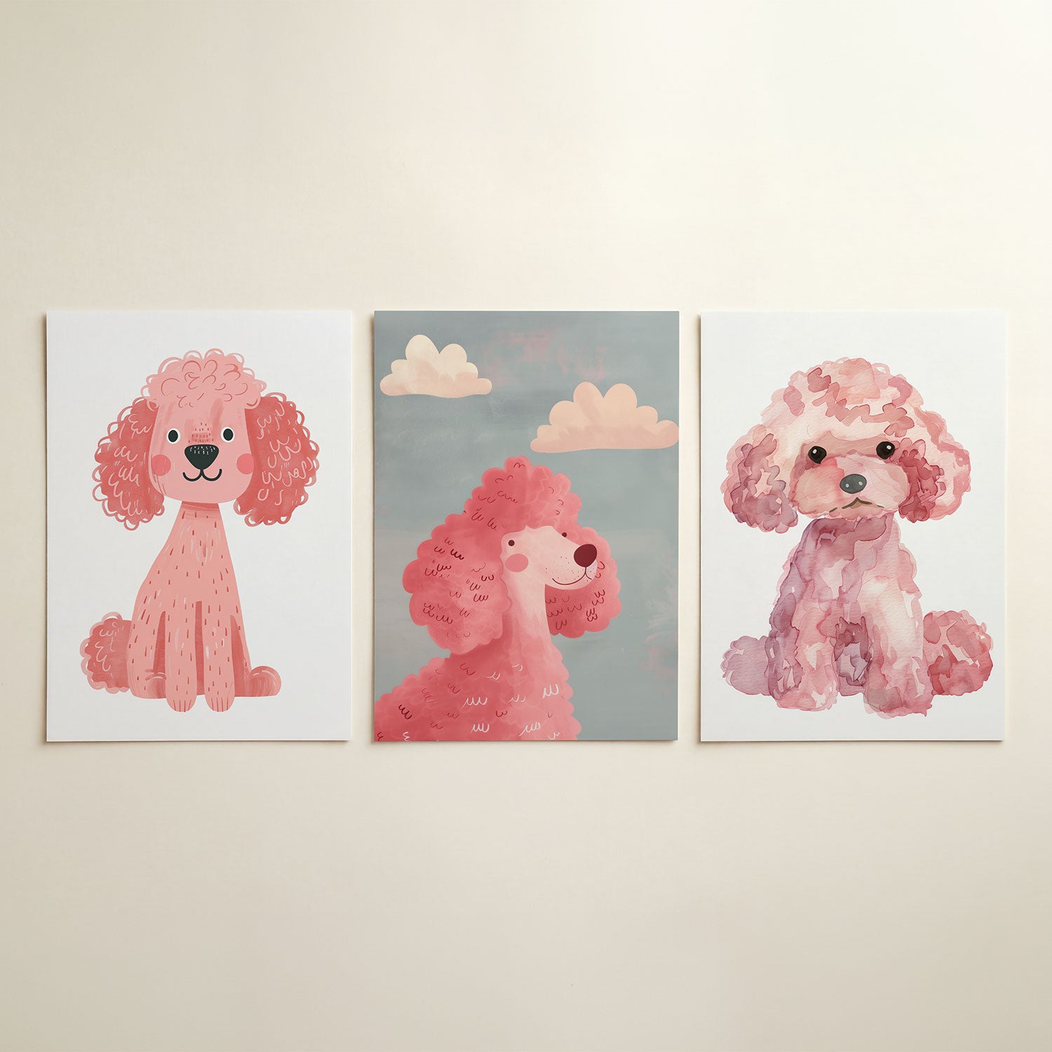 Vrolijke hond Posterset