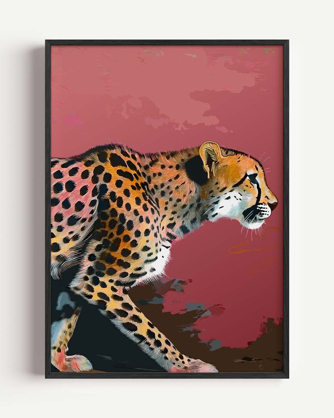 Elegante Cheetah Wanddecoratie Poster