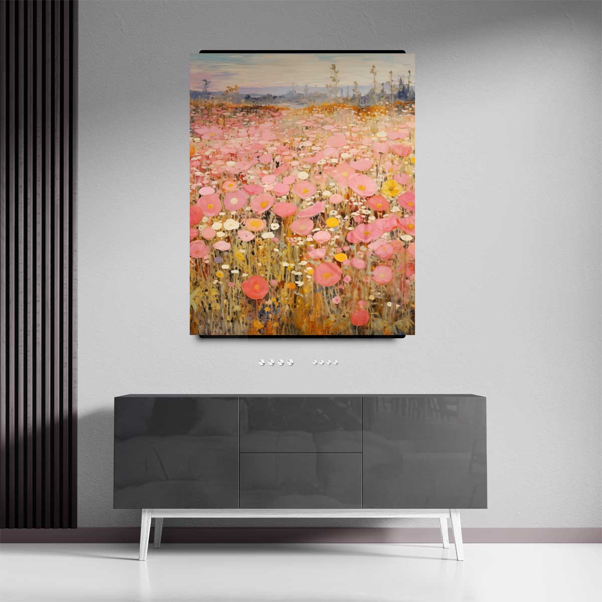 Zomerse Bloemenpracht Kunstwerk-canvas-dibond-plexiglas-wanddecoratie-WallArtistic