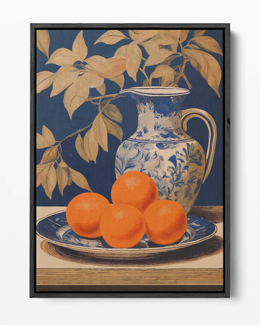 Stilleven met Sappige Sinaasappels Kunstwerk-canvas-dibond-plexiglas-wanddecoratie-WallArtistic