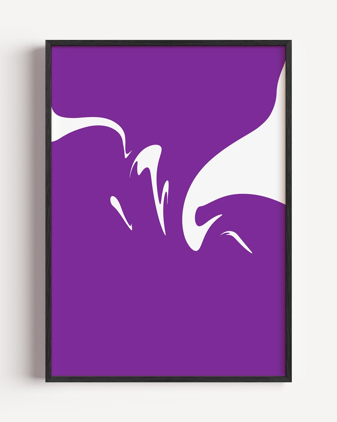 Stijlvolle Paarse Abstracte Kunstposter-WallArtistic