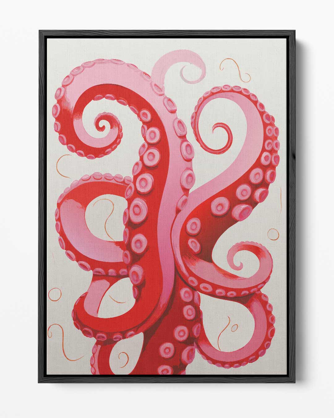 Dansende Tentakels Kunstwerk-canvas-dibond-plexiglas-wanddecoratie-WallArtistic