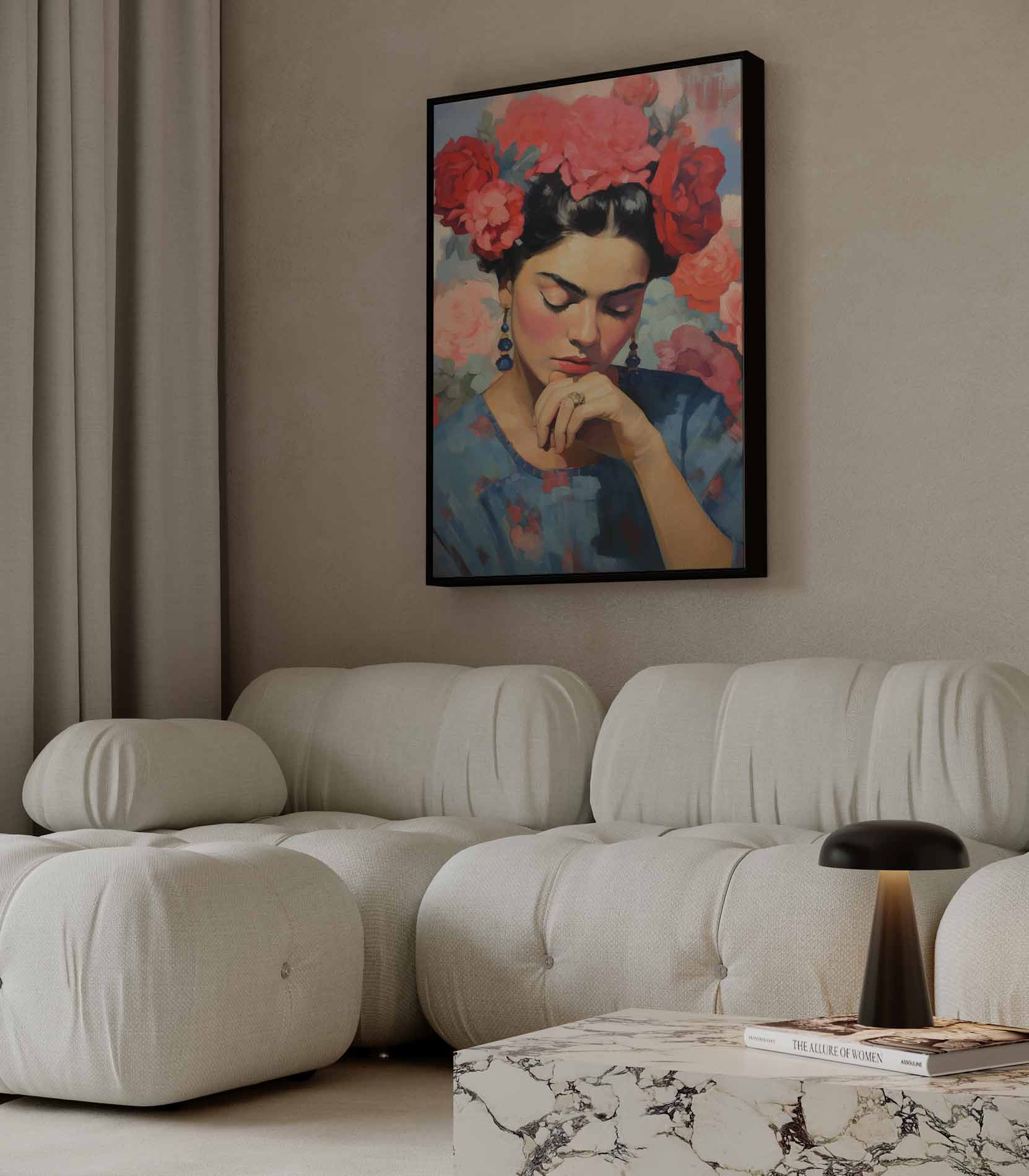 Bloemen Serenade Kunstwerk-canvas-dibond-plexiglas-wanddecoratie-WallArtistic