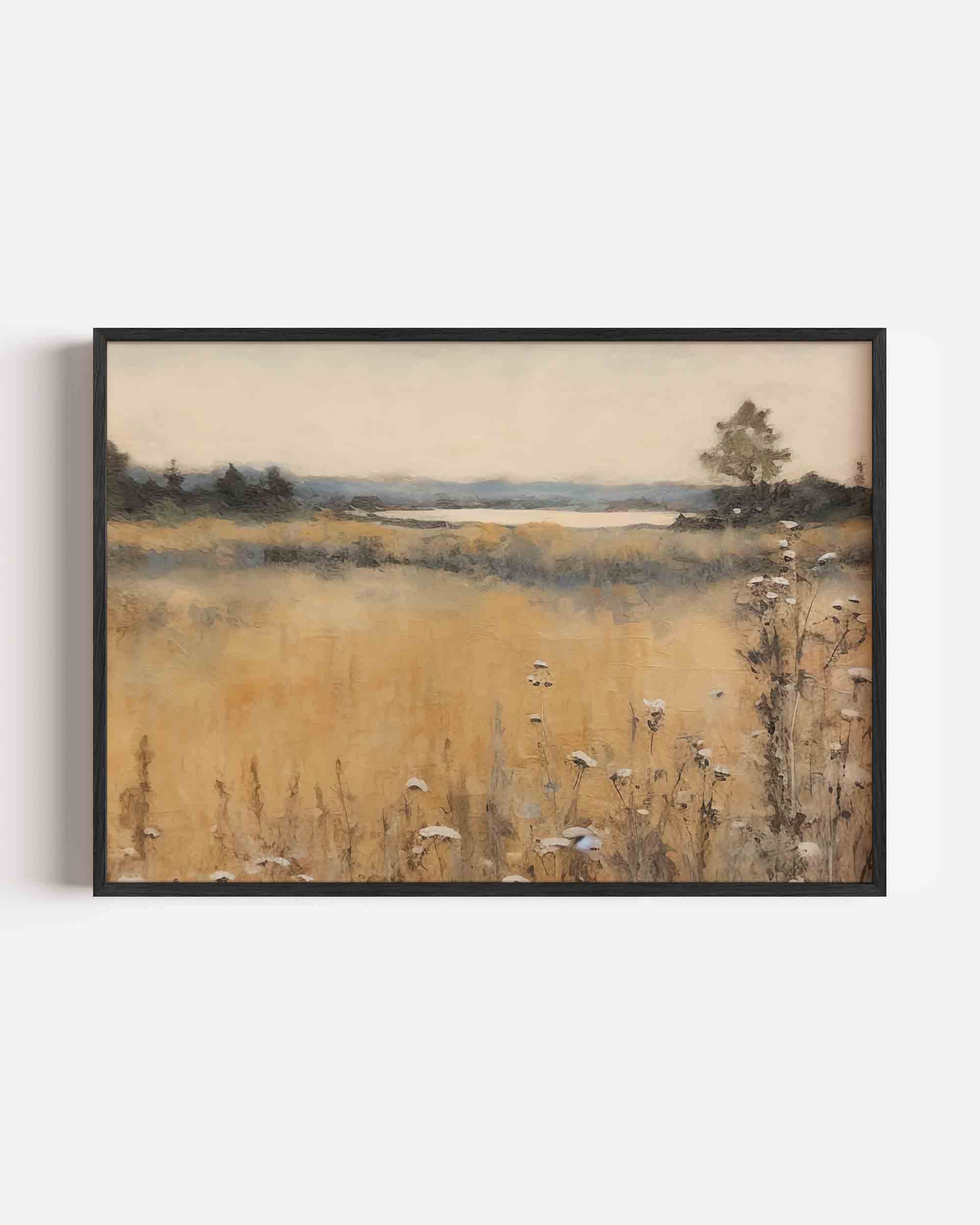 Landschap met bloemen Poster