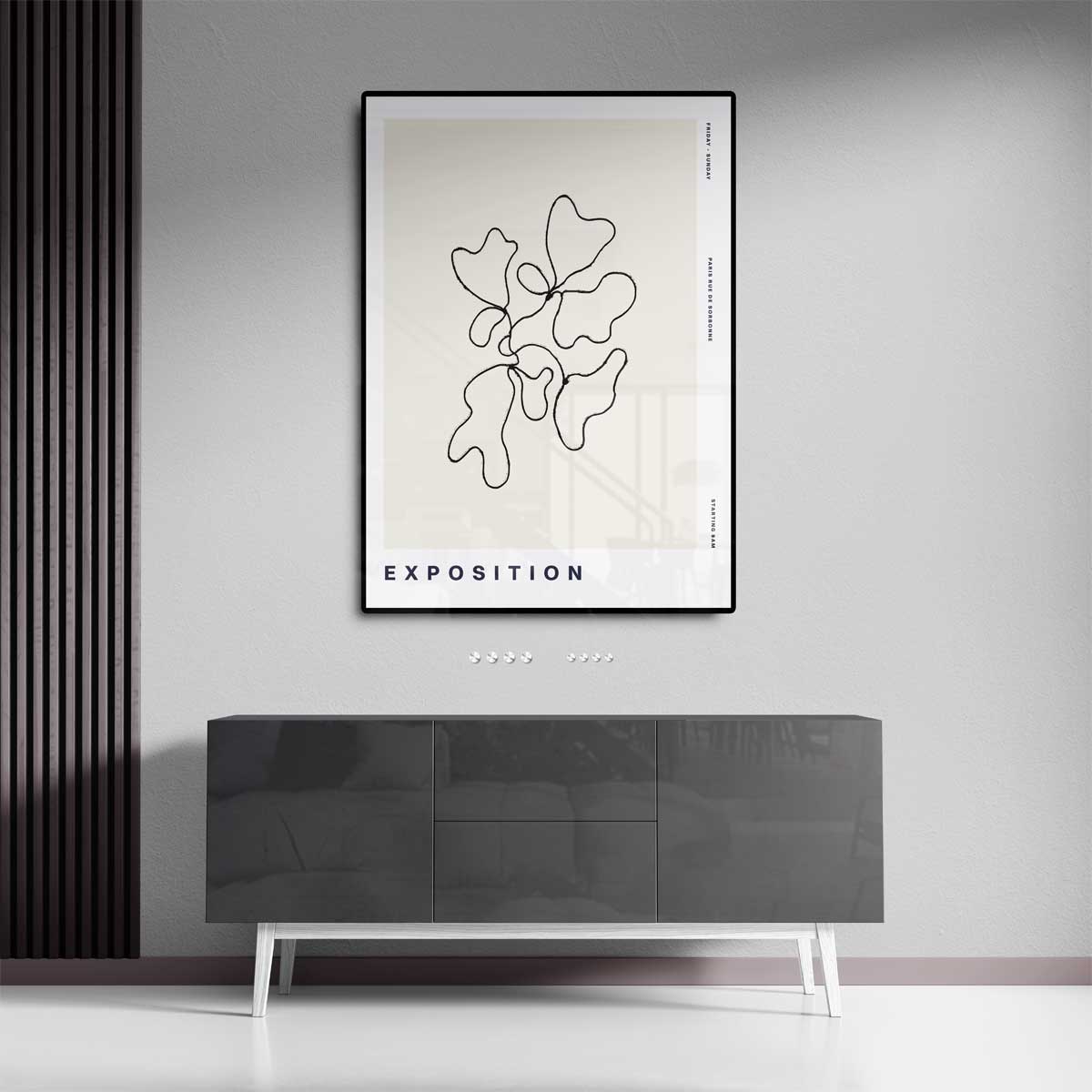 Abstracte Organische Vormen Kunstwerk-canvas-dibond-plexiglas-wanddecoratie-WallArtistic