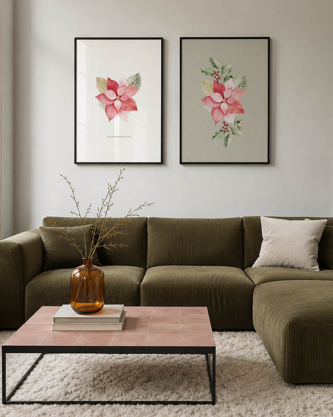 Bloem en bladeren Posterset