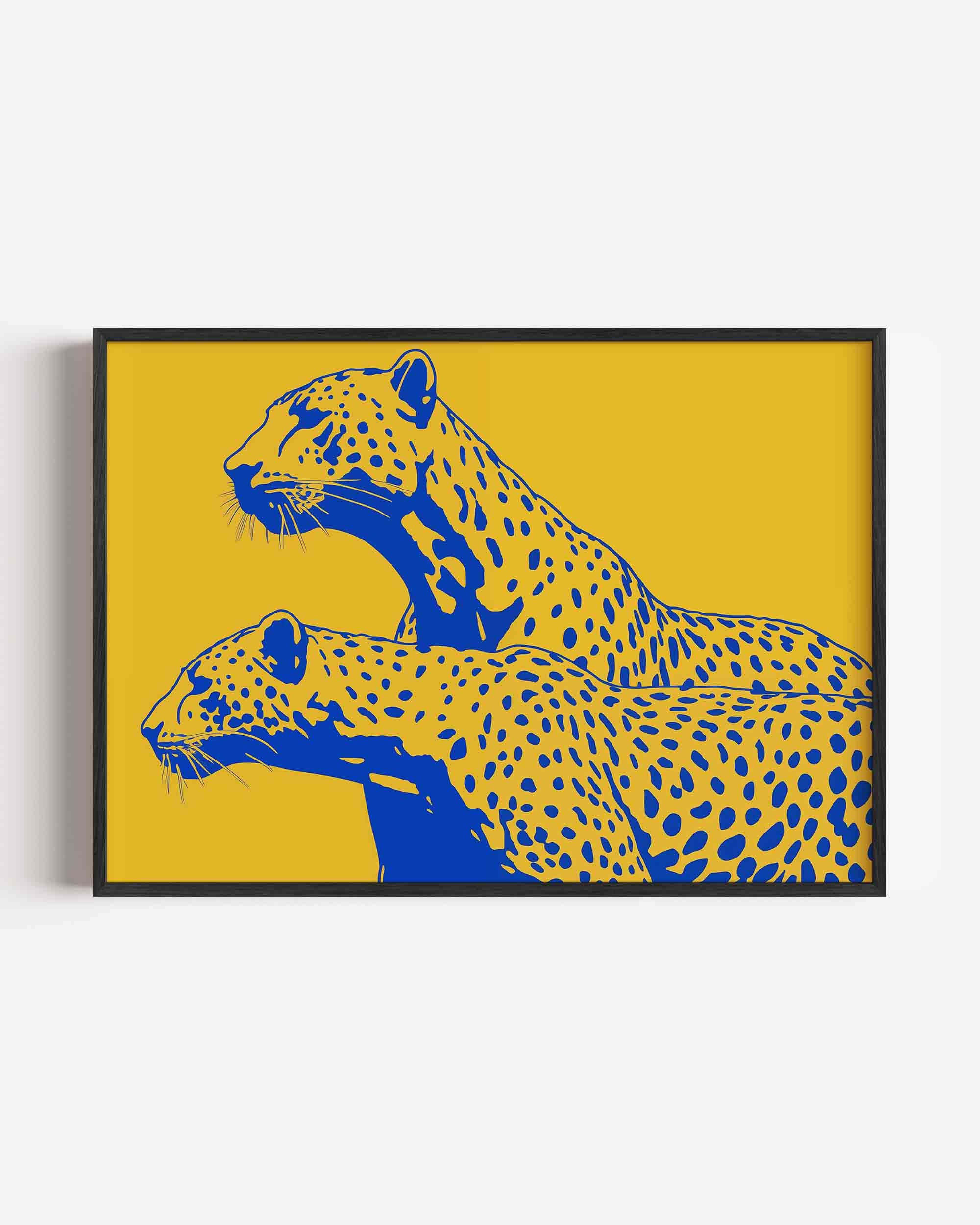 Twee luipaarden Poster