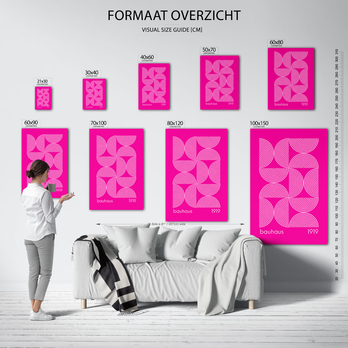 Cirkelpatroon harmonie Poster