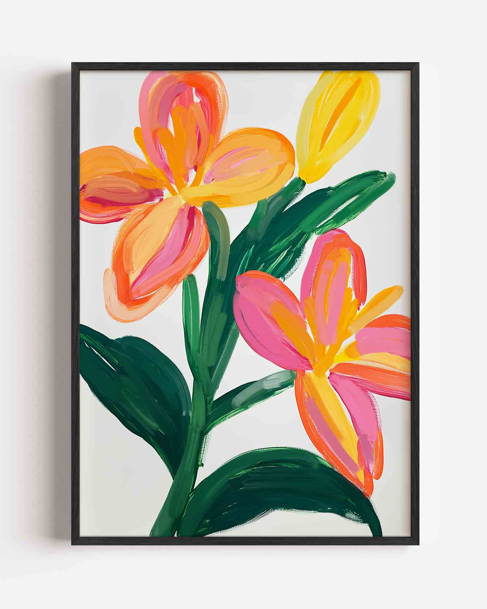 Bloemen in felle kleuren Poster