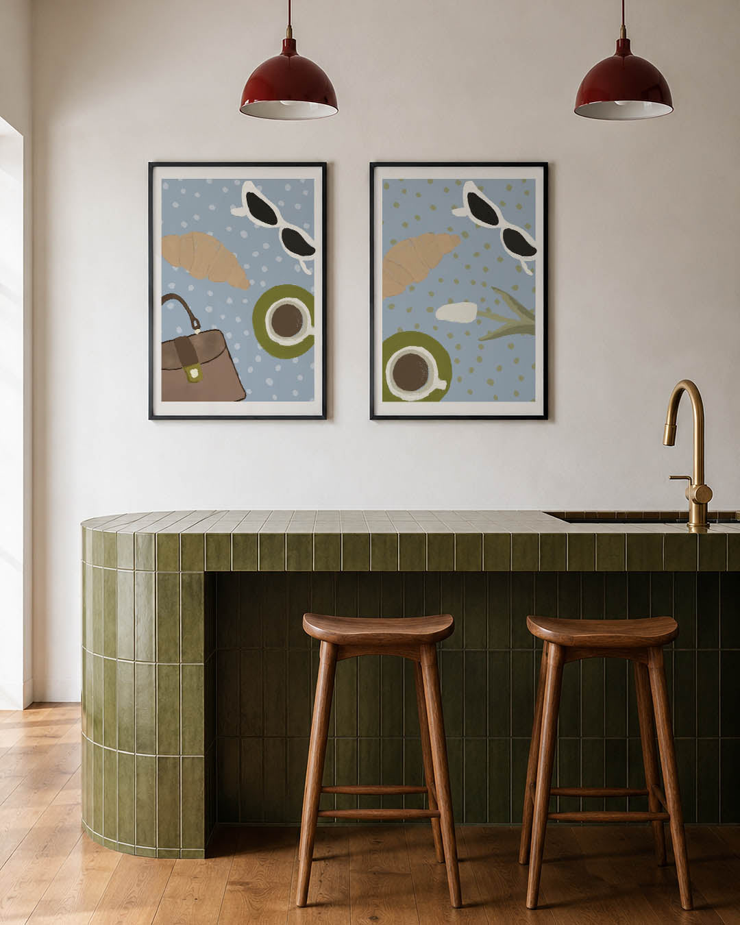 Ontbijt en accessoires Posterset