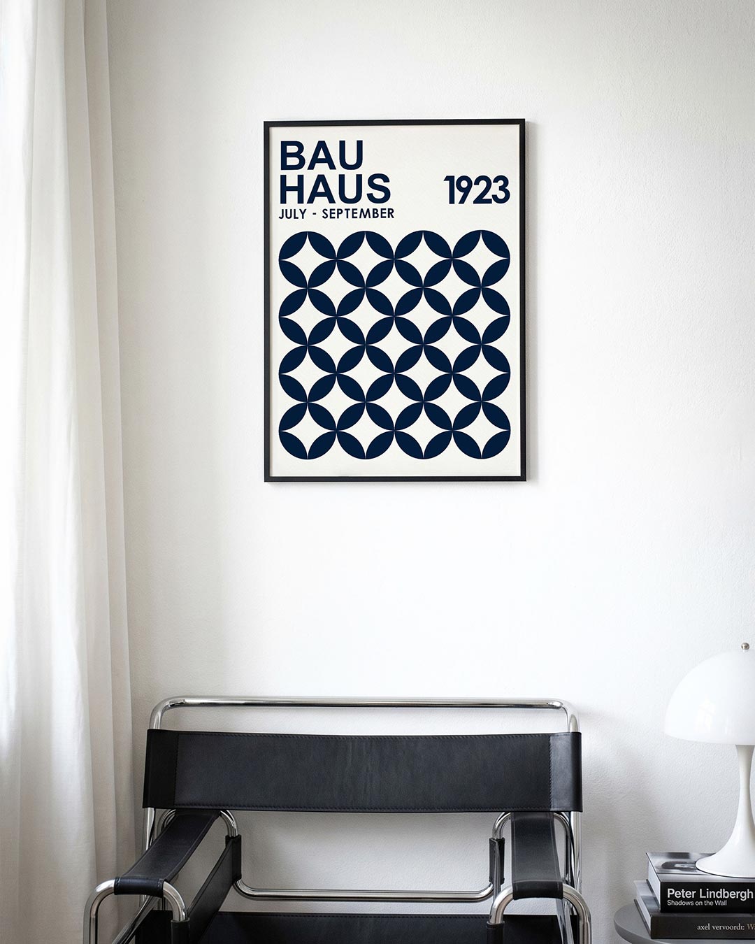 Cirkelpatroon en tekst Poster